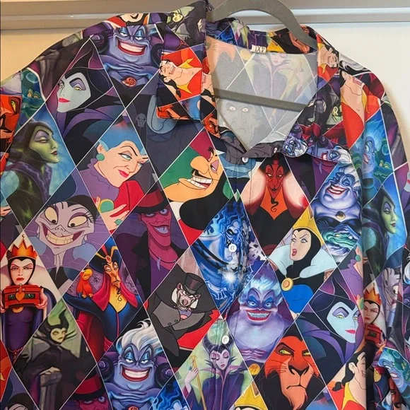 Mens Disney Villains Button Shirt 4XL - Picture 2 of 3